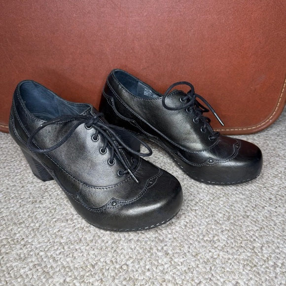 Dansko leather heeled ankle boots - Picture 8 of 13
